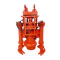 75kw large flow industrial submersible slurry pump for high chrome material with agitator  in mining